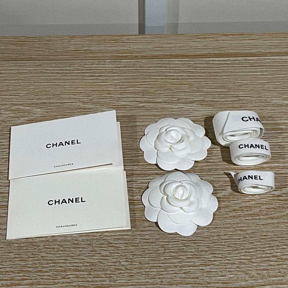 Authentic Chanel Ribbons , flowers & envelops.